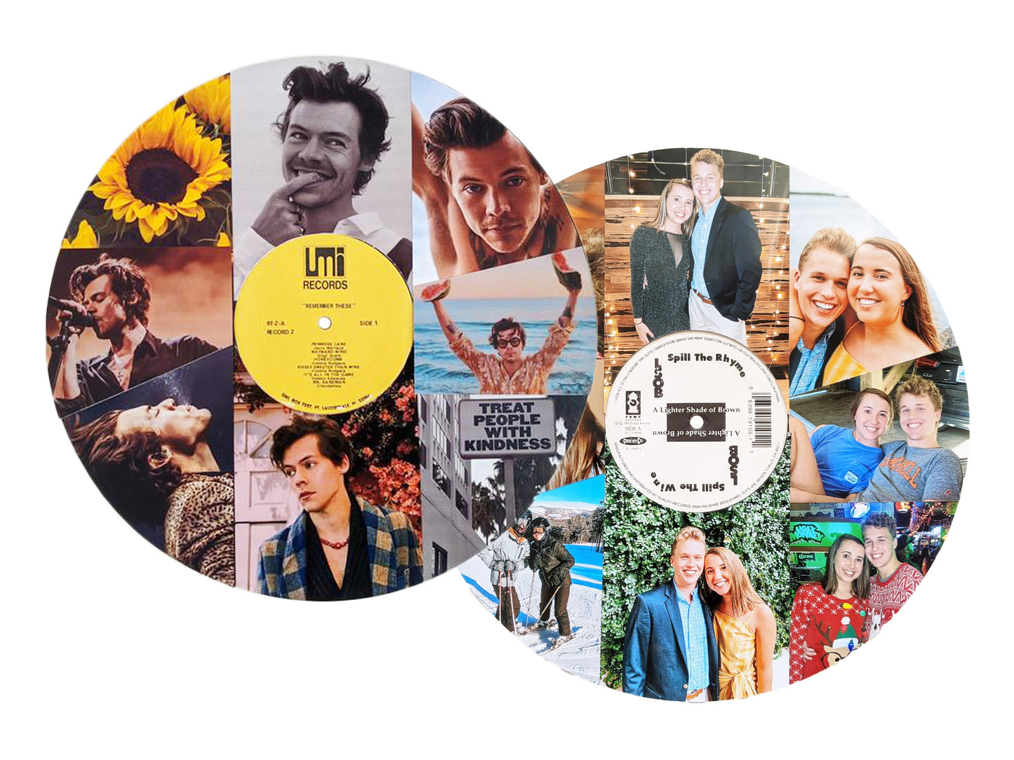 Custom Vinyl Record Photo Collage