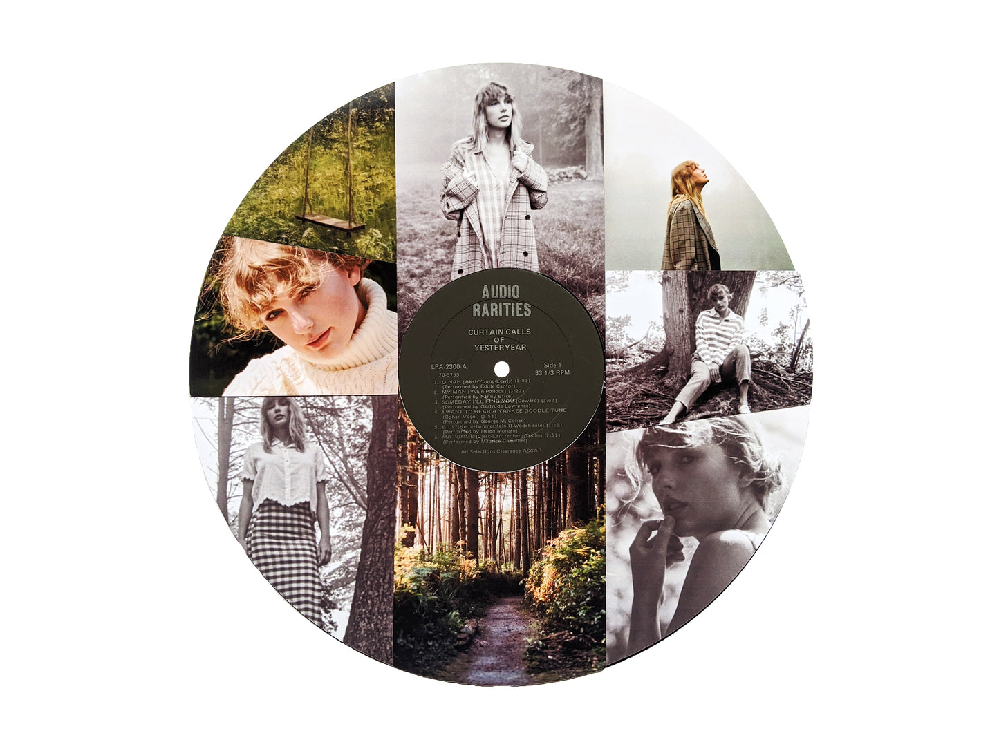 Taylor Swift Folklore Vinyl Record Photo Collage